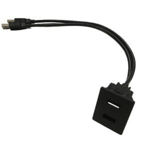 China FCC Dual USB Cable Extension Latch Mount Mitsubishi For Car factory