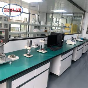 China Heavy Duty Chemistry Lab Workbench With Storage In Silver High Durability factory