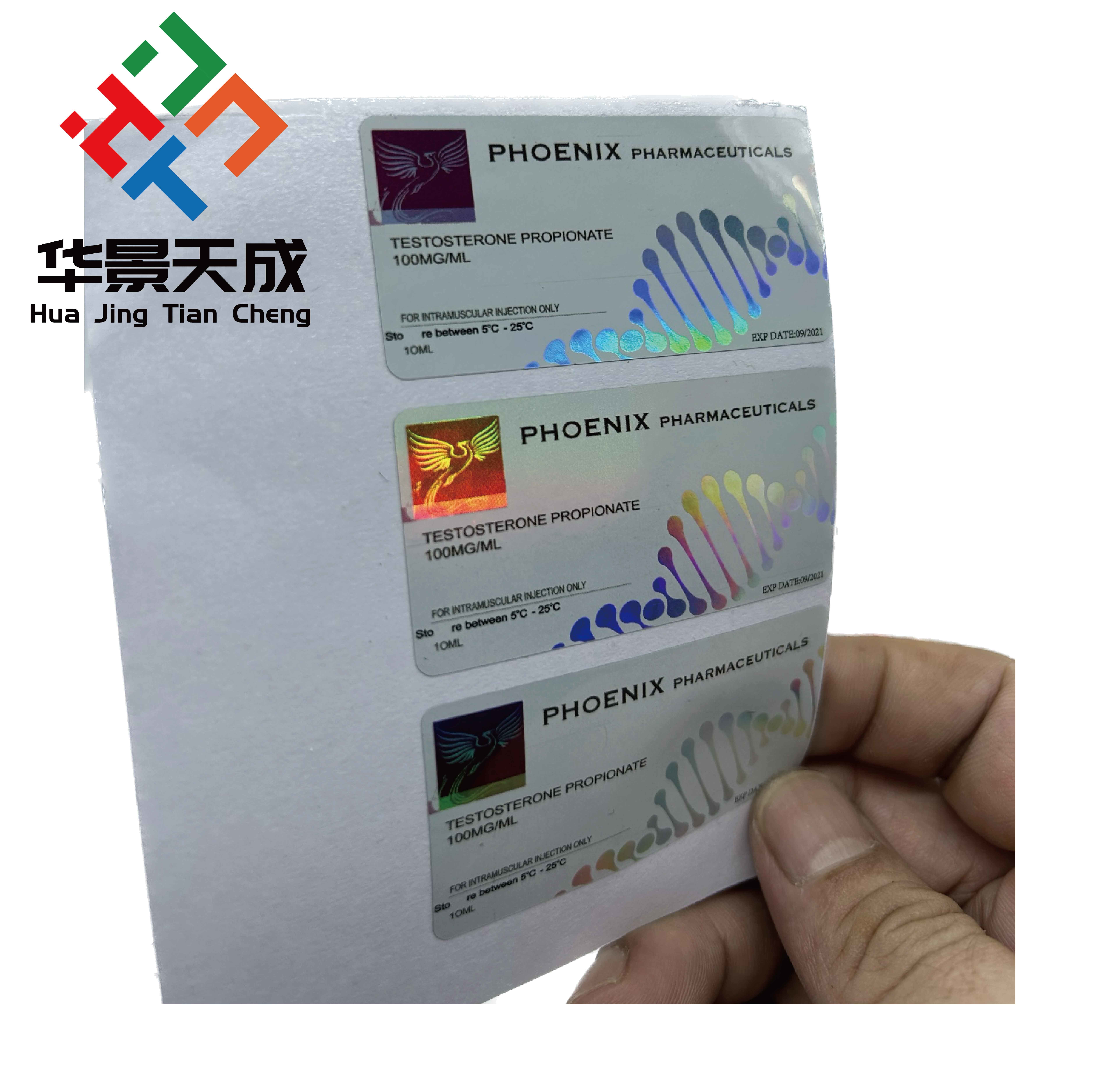 Sustannon 250 Professional Plastic 10ML Vial Sticker 10ml Bottle Labels For Pharma Package