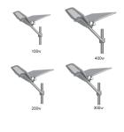 Waterproof Solar Powered Outdoor Street Lights 100w 200w 300w LED Solar