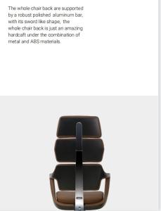 China Nylon Castor PU Leather Office Chair Adjustable High Back Executive Swivel Chair factory