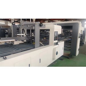 Die Cutting Flexo Printing Folder Gluing Strapping Line for Precise Carton