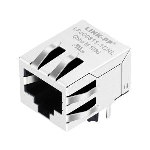 China 1000 Base-T RJ45 Modular Jack , MJRR0514 | LPJG0811-1CNL on sale