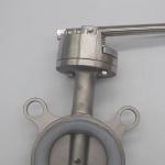 Stainless Steel 304 316 Silver Wafer Type Butterfly Valve With Threaded