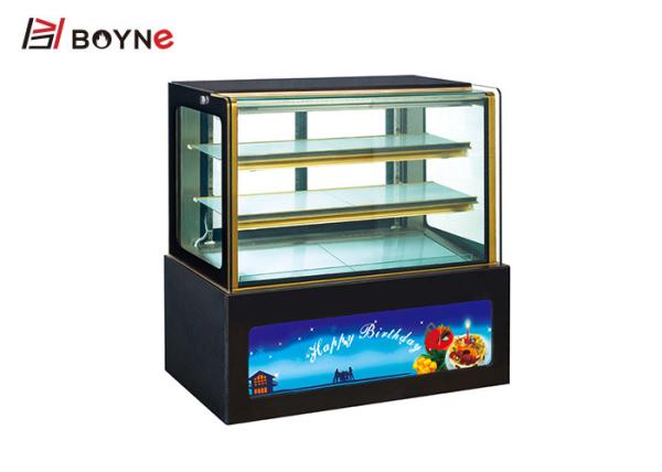 China 3 Layer Air Cooling Defrost Countertop Cake Display Fridge Showcase For Advertising factory