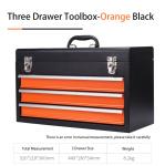 ISO14001 3 Drawers OEM Small Tool Storage Cabinets