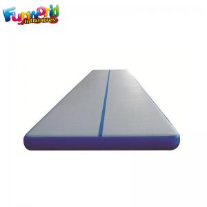 China Double Wall Fabric Air Gym Floor Inflatable Air Mat Gymnastics 1 Year Warranty on sale