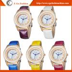 KM27 Yellow Full Rhinestone Watch Woman OL Office Lady Watches Quartz Analog