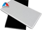 Wood Grain Perforated Acoustic Ceiling Tiles For Contemporary Living Room