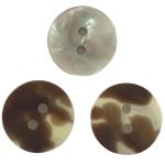 Full Shiny Fake Shell Buttons 2 Hole 28L Use One Shirt Coat