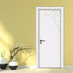 Modern Interior Finished Melamine Wooden Door 2.1m Height Waterproof