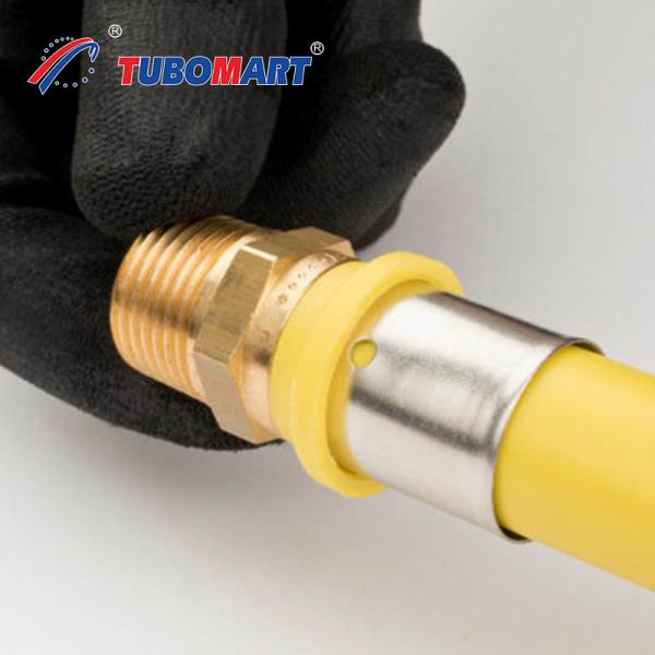 Tubomart Customized Natural Gas PEX A Pipe Fittings PEX AL PEX Pipe Brass Press