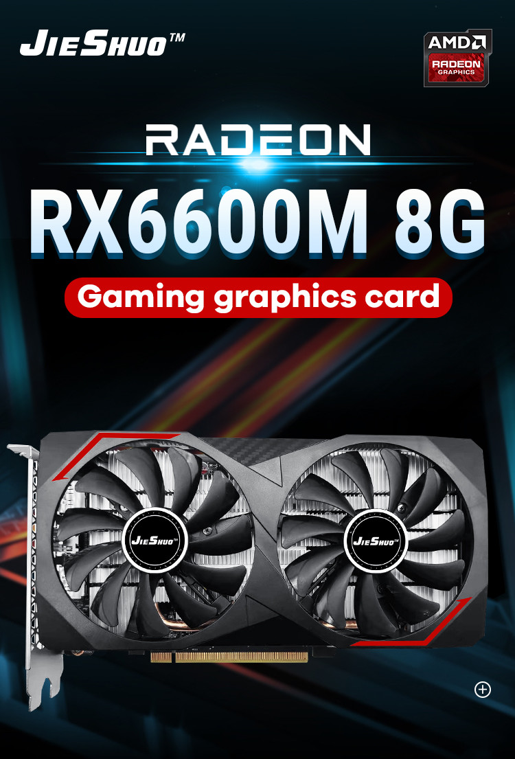 RX 6600M 8G Gaming Graphics Card 128bit GDDR6 Hashrate 31MH Mining Graphics Card