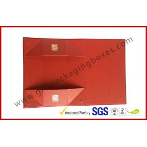 China Foldable Magnetic Rigid Gift Boxes / Foil Wine Paper Gift Box on sale