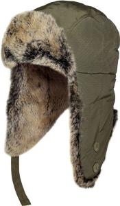 China Woolrich Black Men Suede Aviator Cap Rabbit Fur Trim Cotton / Polyester Material factory