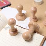 Wooden Stamp Wood Round Handle, Wooden Knobs Stamp Mounts Drawer Pulls for Stamp