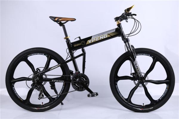 High quality OEM 6 spoke mag one wheel 21 speed black aluminium alloy folding