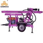 Trailer Mounted Water Well Drilling Rig 120m Deep Portable Water Well Drilling