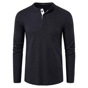 China Spring And Autumn 95% Polyester Solid Long Sleeve Round Collar T-Shirt For Men factory