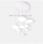 Black Or White Color Aliminum LED Lamp Pendant Lightings And Handelier 115W