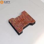 Nontoxic Dog Bone Pavers Anti UV , Shockproof Recycled Rubber Paving Slabs