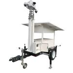 Solar Security Camera Trailer Mobile Surveillance Trailer For Public Security