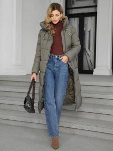 China Windproof Sustainable Long Coat Winter For Ladies Sustainable Choice factory