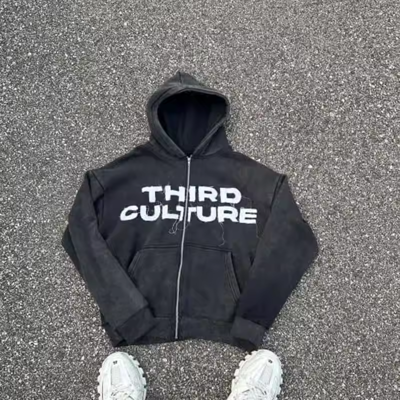 1000 Quantity 100% Cotton Acid Wash Distressed Embroidered Patch Applique Hoodie and Jogger Set for Men