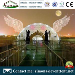 China Custom Amusement Park Big Dome Tent , Metal Geodesic Dome For Sport Center factory