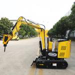 1Ton Small Orchard Excavator Digging Trenches 1Ton Electric Mini Excavator With