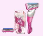 Pink Sixed baldes Stainless Steel razor blade shaving Shai 6 for Woman Use