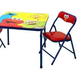 China Metal Folding Card Kids Party Table and Chair Sets Modern Design for Children's Study factory