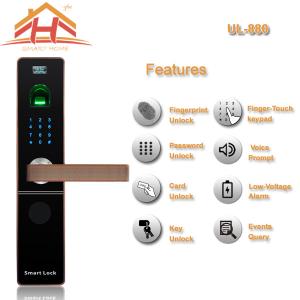 China Zinc Alloy Material IC Card Entry Door Lock with Password function factory