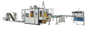 China Continous Die Head Plastic Blow Moulding Machine Double Station Pearly Lustre Layer factory
