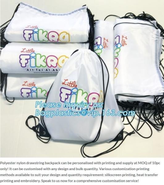 Recycled Foldable Nylon Polyester Tote Bag with logos polyester shopping bag