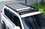 200kg Load Capacity Roof Racks for LC150 Directly Powder Coated Black Aluminum
