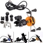 Aluminium X Claw Motorcycle Phone Mount For 3.5-6'' Cell Phone