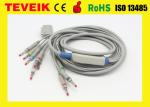 Kenz ECG cable with integrated 10 leadwires,banana 4.0,IEC,DB15pin, Compatible
