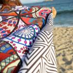 Roll Microfiber Beach Towel Digital Print For Outdoor Activities