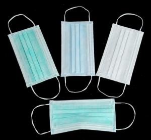 China Disposable Non Woven Masks 3ply 17.5 X 9.5cm Size Industrial Detailed factory