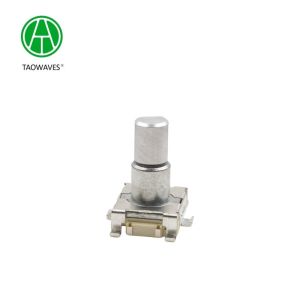 11mm SMD Incremental Encoder with Button Switch D-Shaft 15 PPR Contact Brush