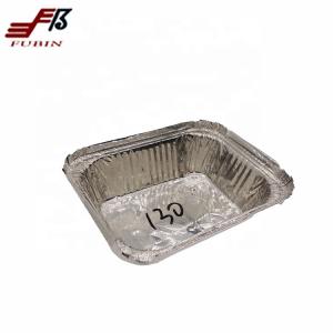 China Aluminum foil box for food packaging tin foil tray sarten factory