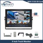 9 Inch 8 Channel AHD Monitor Video 1080P Car LCD IPS Monitor for Bus Truck