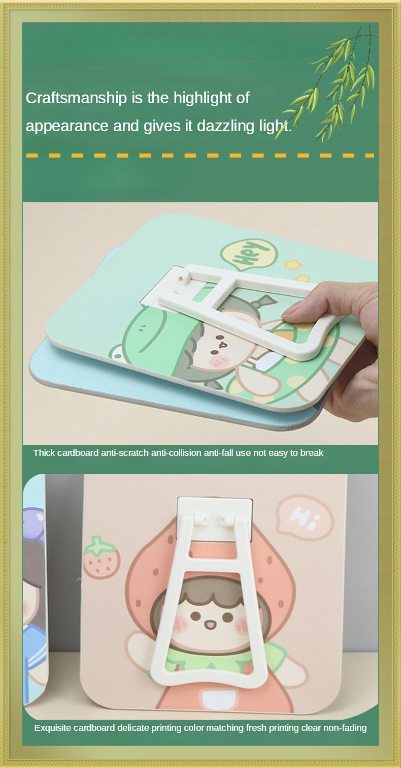 Everyday Design Pocket Adjustable Mini Cosmetic Table with Custom Round Make-Up Mirror