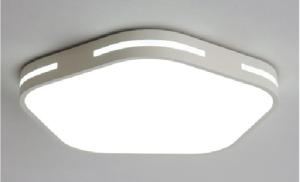 China Black / White Indoor 380*60mm 30W Acrylic LED Ceiling Light For Bedroom factory
