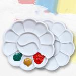 Flower Shape Watercolor And Acrylic Painting Palette Artist Plastic Paint