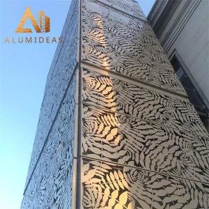 China Laser-cut aluminum panel factory