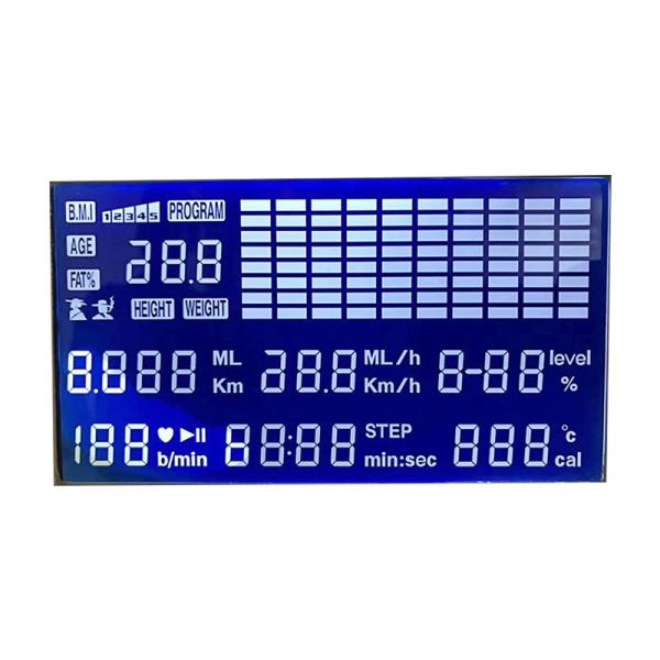 China 3.3V-5V 7 Segment LCD Display  TN LCD Display Blue Backlight HT1621 COB Module factory