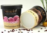 PE Coated Personalize Paper Frozen Yogurt Cups With Paper Lids And Spoon