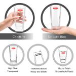 Square PS Plastic Drinking Glass For Water And Juice 230ml